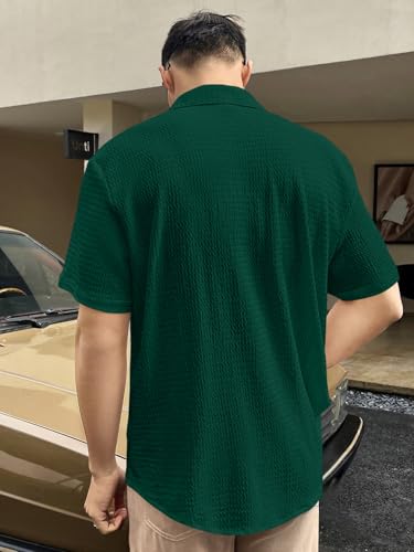 GRECIILOOKS Green Formal Shirt for Men - Image 2