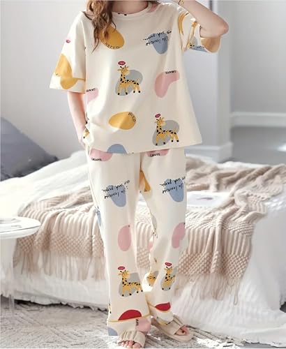 Louis Luxe Offwhite Night Suit for Women - Image 2