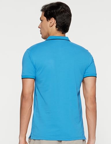 Peter England Men's Polo T-Shirt - Blue - Image 2
