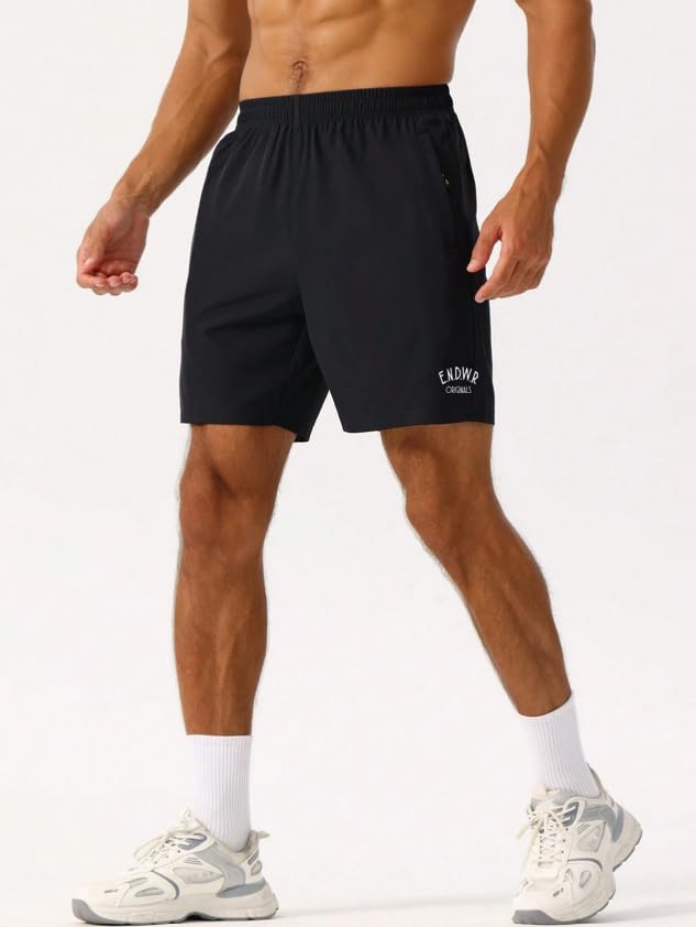 ENDEAVOUR WEAR Men's Sports Shorts - Black - Image 3
