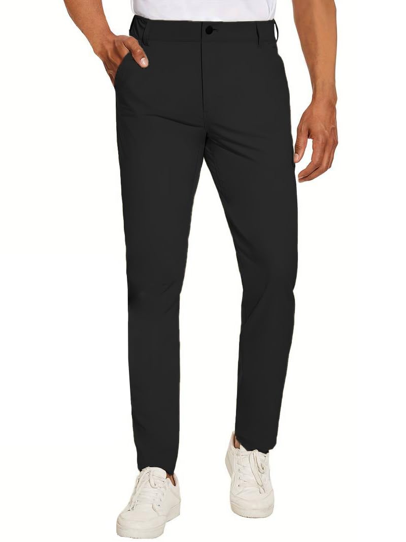 TOPLOT Men Casual Pants - Black