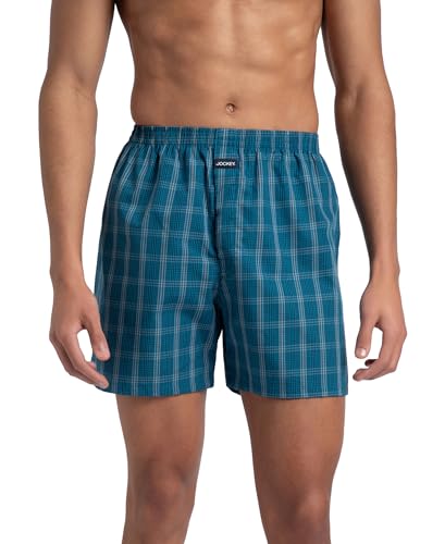 Jockey Men's Cotton Checkered Boxer Shorts - Multi Colour - Image 2