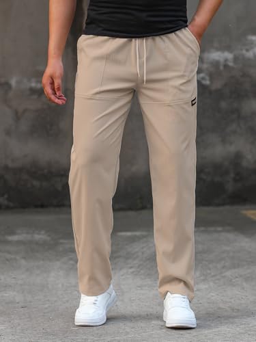 LOUIS SENSE Men's Mid Rise Loose Pants - Khaki - Image 2