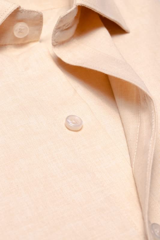 GarbGlide Men Formal Shirt - Cream - Image 4