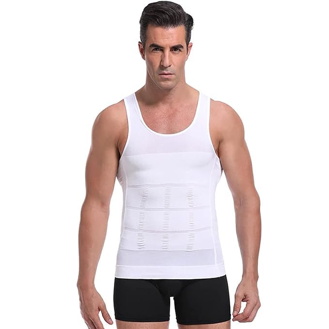 MYLOFIT Men's Compression Vest - White
