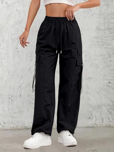 Leriya Fashion High Waist Cargo Trousers for Women - Image 2