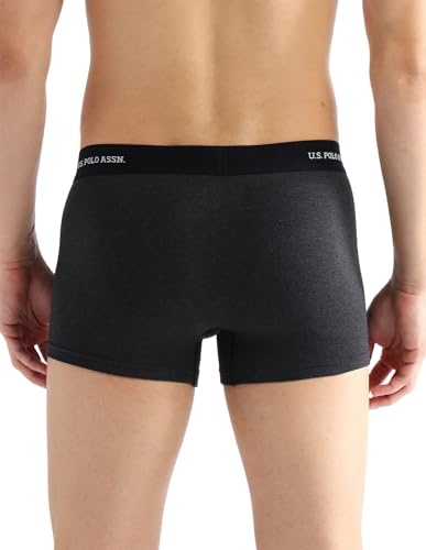 U. S. POLO ASSN. Men Cotton Blend Trunks - Grey Navy Blue - Image 4