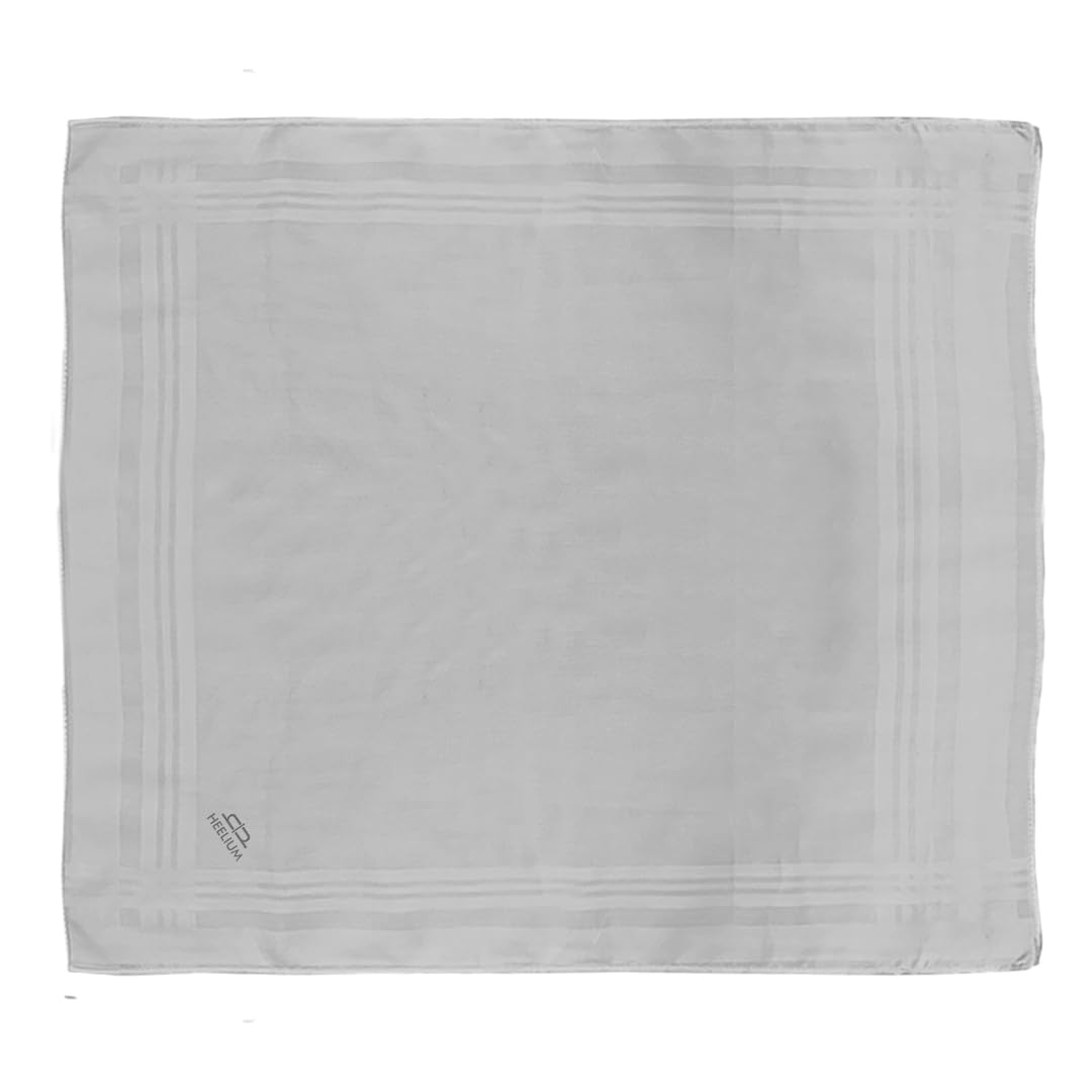 HEELIUM Bamboo Handkerchief for Men & Women - White - Image 5