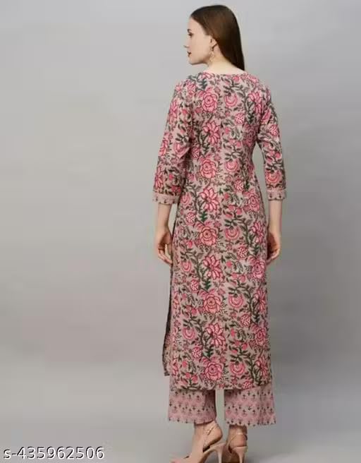 Shree Balaji Women Cotton Floral Kurti - Image 2