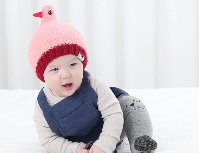 TopiBaaz Baby Winter Knit Cap - Ear Flap - Image 5