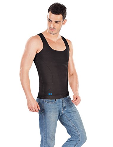 dermawear Men Shapewear Vest - Black - Image 2