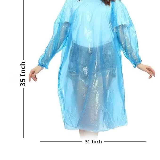GOVINDGOPAL Unisex Disposable Rain Poncho Waterproof - Image 2