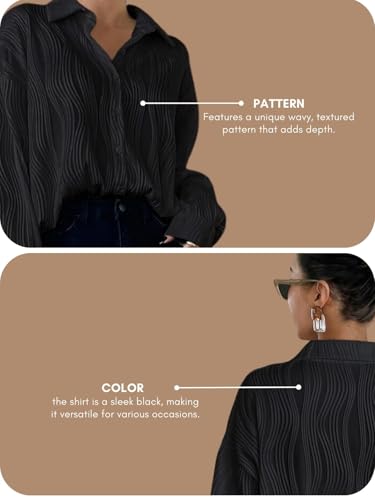 Leriya Fashion Women's Long Sleeve Button Down Shirt - Image 4