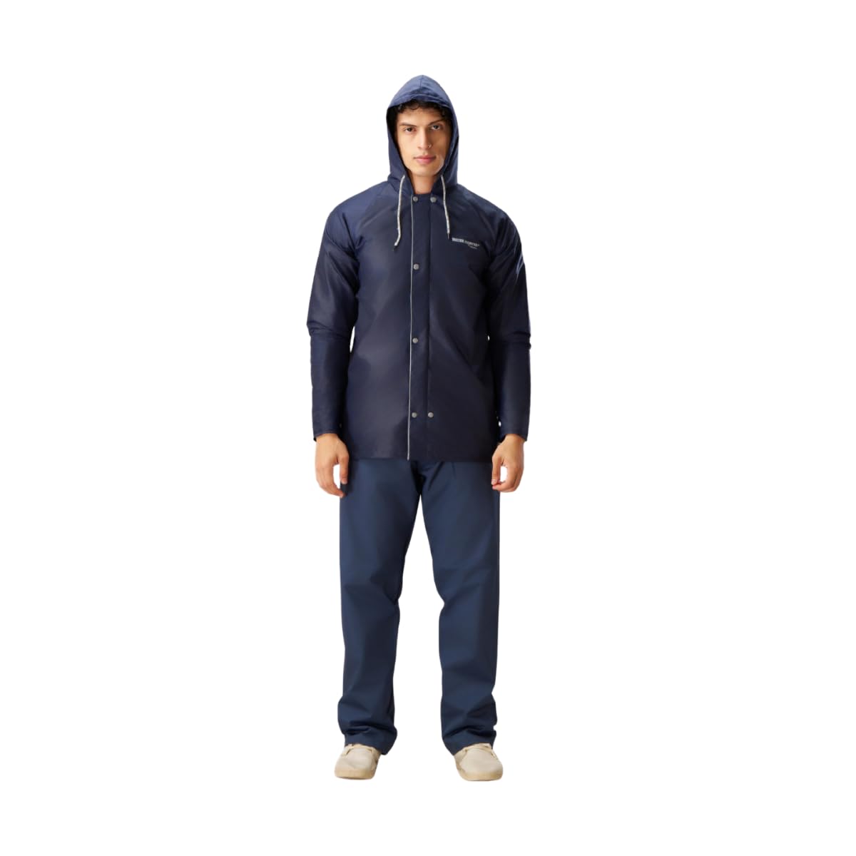 Water Fighter Men's Navy Blue Raincoat Set - Image 4