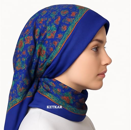 KETKAR Soft Woolen Winter Scarf for Women - Blue - Image 4
