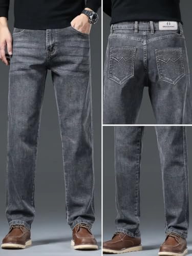 Greciilooks Men's Grey Straight Fit Jeans - Image 4