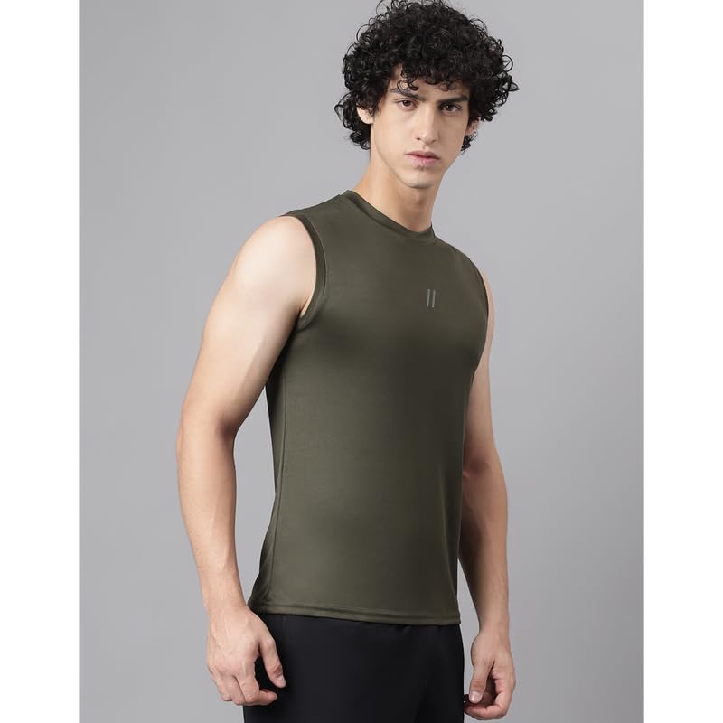 ATICX Men's Polyester Sports Sleeveless T-Shirt - Image 4