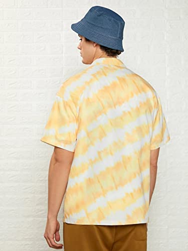 DHRUVI TRENDZ Mens Casual Shirt - Yellow - Image 2