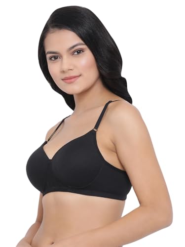 Clovia Black T-Shirt Bra for Women - Image 3