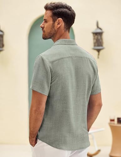 Lymio Men's Pista Casual Linen Shirt - Image 4