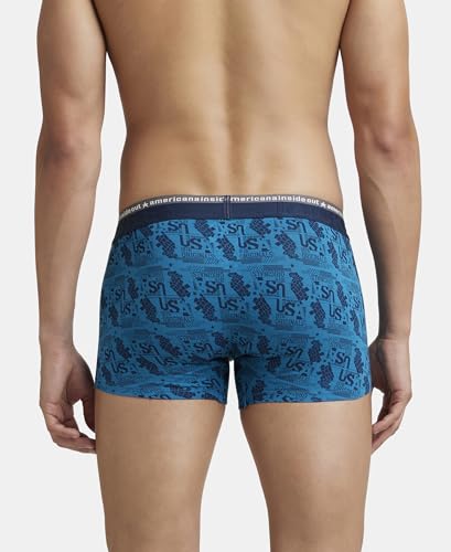 Jockey Men's Printed Trunk - Bright Teal - Image 3