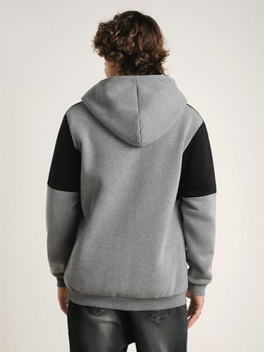 TOPLOT Men's Grey Winter Bomber Jacket - Image 4