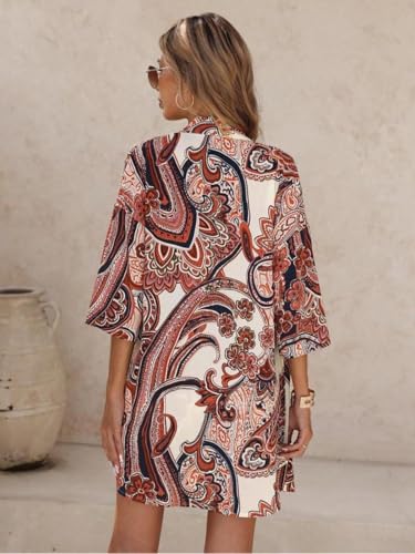 Tropical Leaf Print Rayon Pyjama Set for Women - Image 2