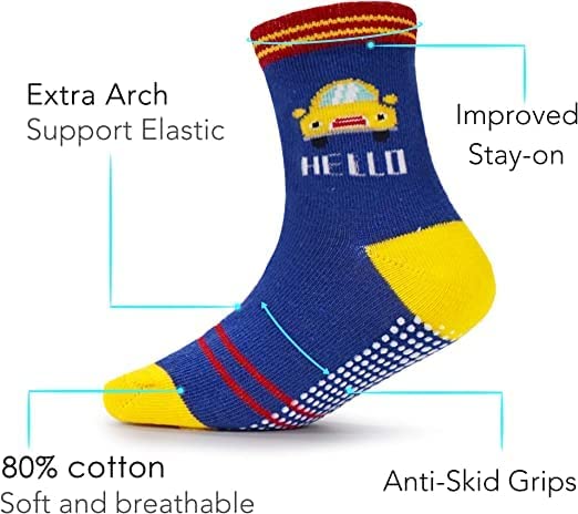 TEDDYIFY Kids Cotton Socks with Grip - Image 3
