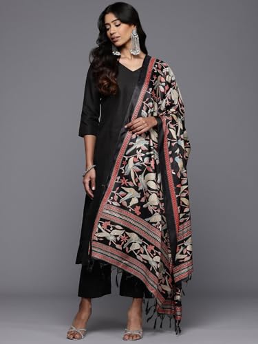 Varanga Black Ruby V-Neck Kurta Set - Image 2