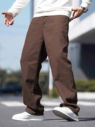 JVX Men's Brown Denim Jeans - Image 2