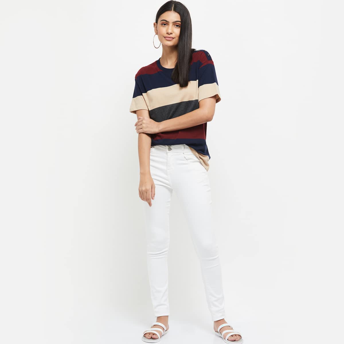 Max Cotton Women's T-Shirt - Navy - Image 2