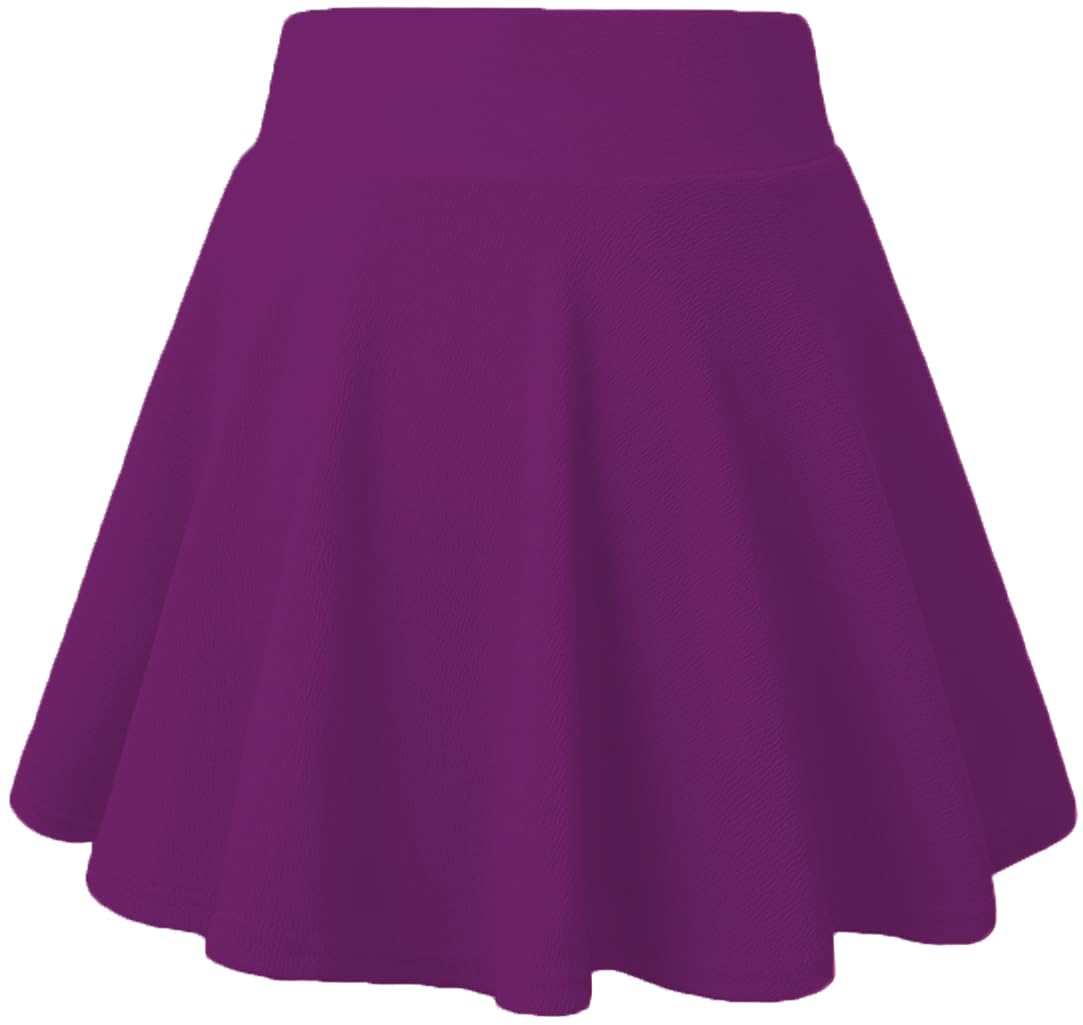 Purple Striped Skater Skirt for Women & Girls - Image 2