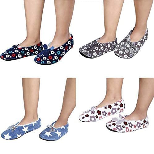 PRUTHA Women Velvet Slipper Socks - Fuzzy Multico - Image 2