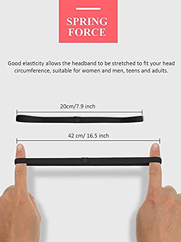 Seeotwo Non-Slip Elastic Sports Headbands for Women Men - Image 3