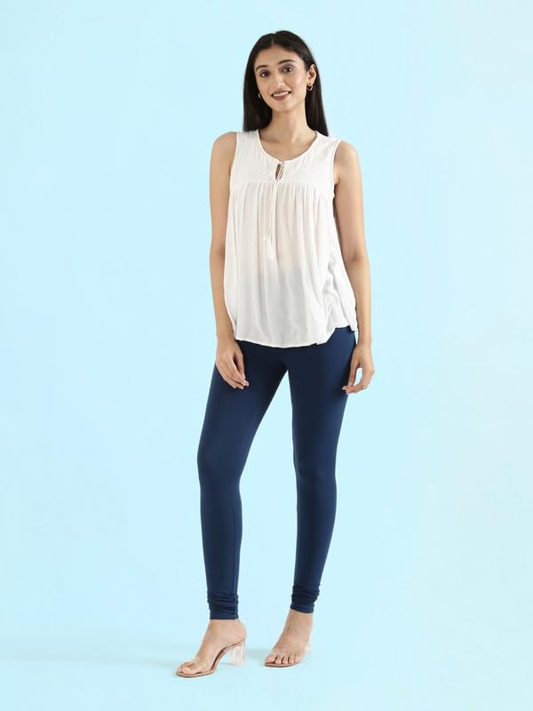 GO COLORS Women's Churidar - Royal - Image 4