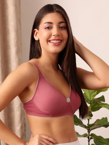 Clovia T-Shirt Bra for Women - Pink - Image 3
