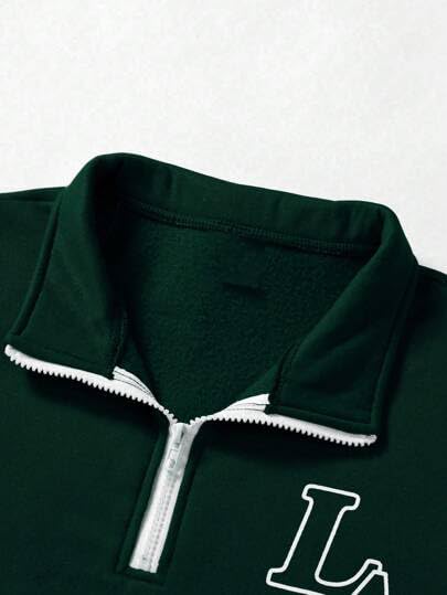 Trillion Men's Dark Olive Printed Sweatshirt - Image 5