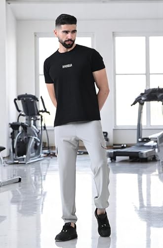 RynoGear Men's Track Pant - Light Grey - Image 4