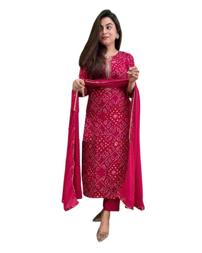 ASSUME Maternity Kurta Set with Dupatta for Women
