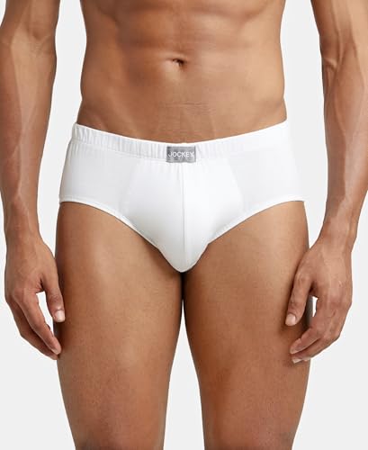 Jockey Men's Cotton Briefs - White - Image 2