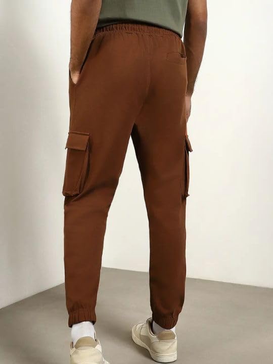 NOBERO Men's Regular Sweatpants - Mocha Bisque - Image 5