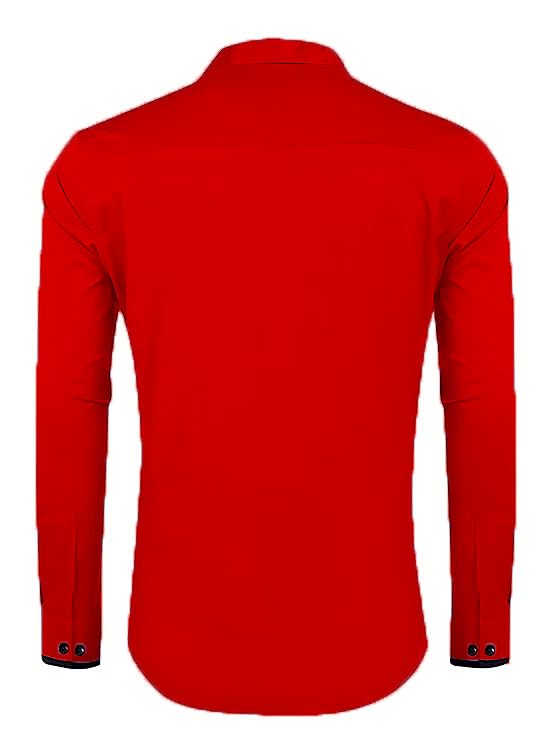 FINAXO FASHION Men's Cotton Blend Shirt - Black - Image 2