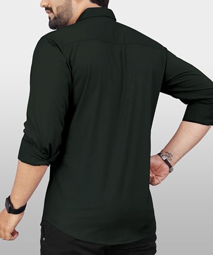 Urban Buccachi Men's Olive Cotton Shirt - Image 4