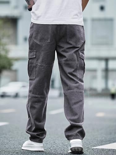 GRECIILOOKS Grey Cargo Jeans for Men - Image 2