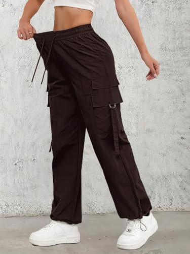 Leriya Fashion High Waist Cargo Trousers for Women - Image 3