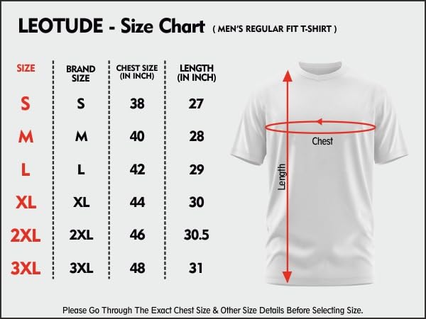 LEOTUDE Men's Orange Printed Tshirt - Image 5