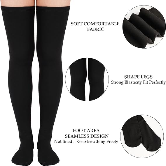 Winkelen Wool Thigh High Socks for Women - Image 4