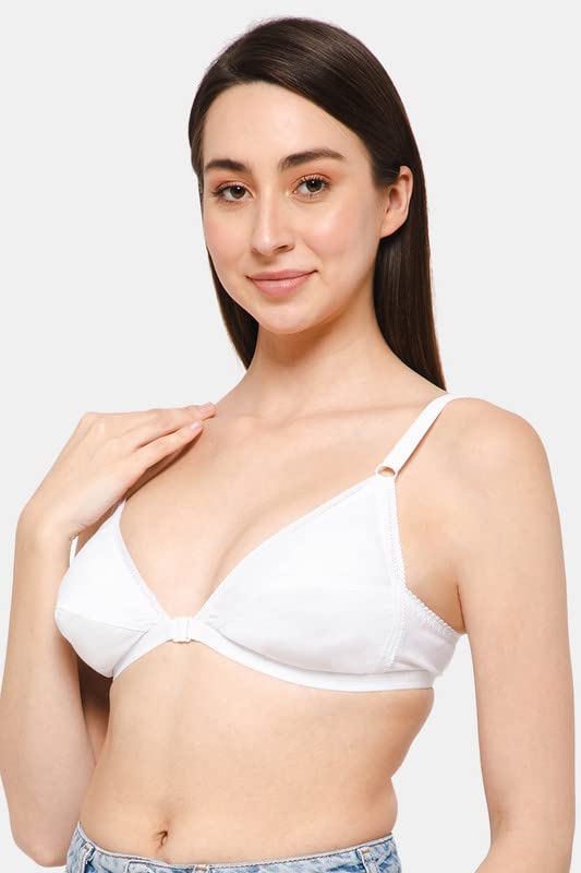 Naidu Hall Women's Cotton Saree Bra - White - Image 2