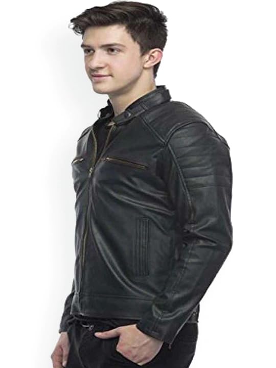 Leather Retail Men's Black Faux Leather Jacket - Image 4