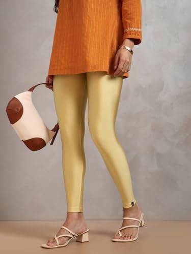 TWIN BIRDS Ankle Length Shimmer Leggings - Image 2